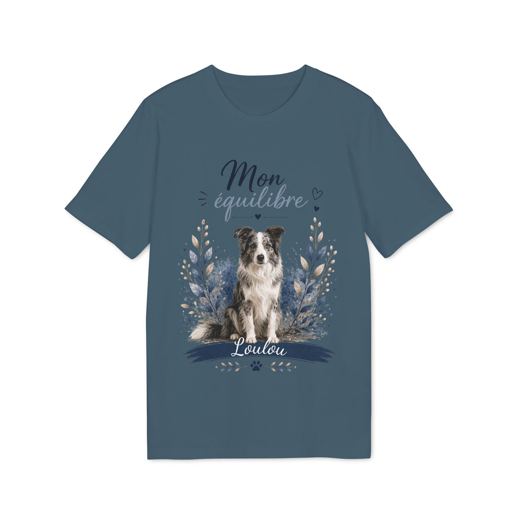 T-shirt Border Collie « Mon Équilibre » personnalisable