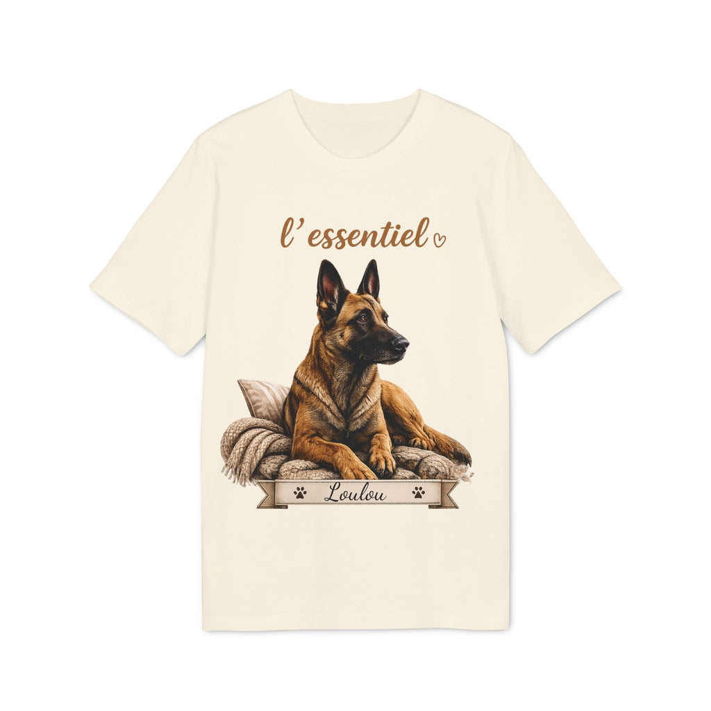 T-shirt Malinois « L’essentiel » Personnalisable