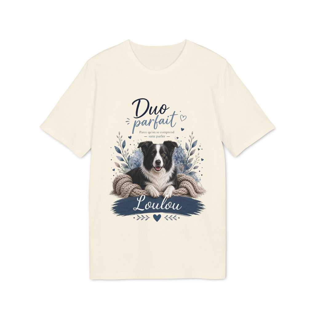 T-shirt Border Collie « Duo Parfait » personnalisable