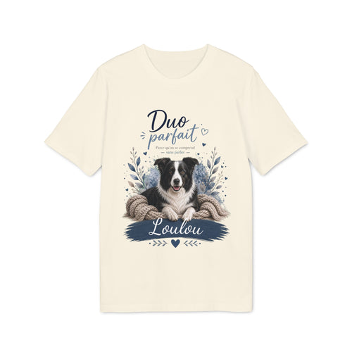 T-shirt Border Collie « Duo Parfait » personnalisable