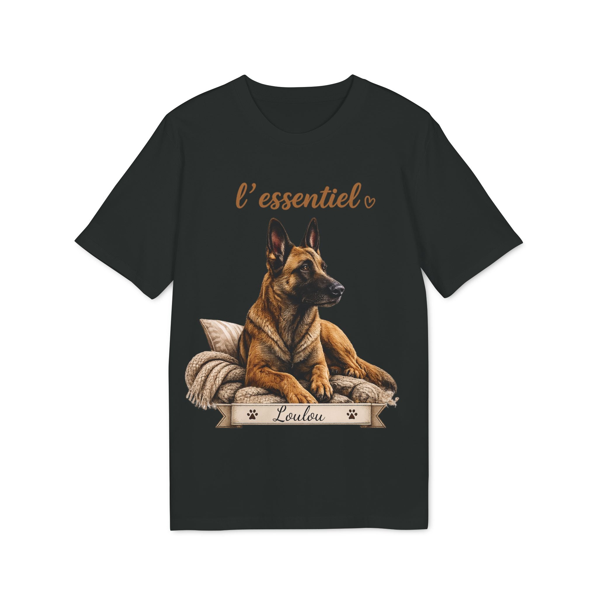 T-shirt Malinois « L’essentiel » Personnalisable