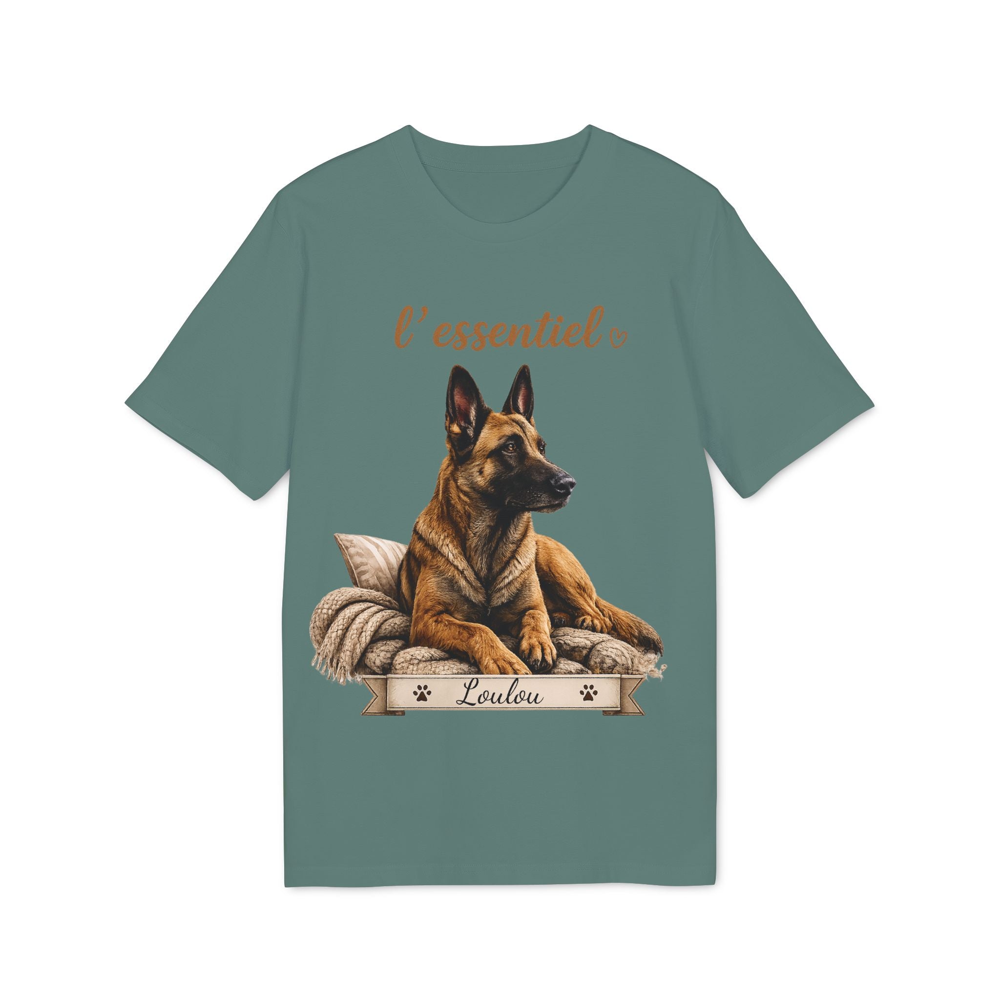 T-shirt Malinois « L’essentiel » Personnalisable