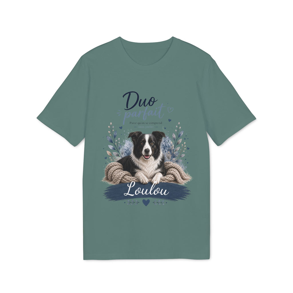 T-shirt Border Collie « Duo Parfait » personnalisable