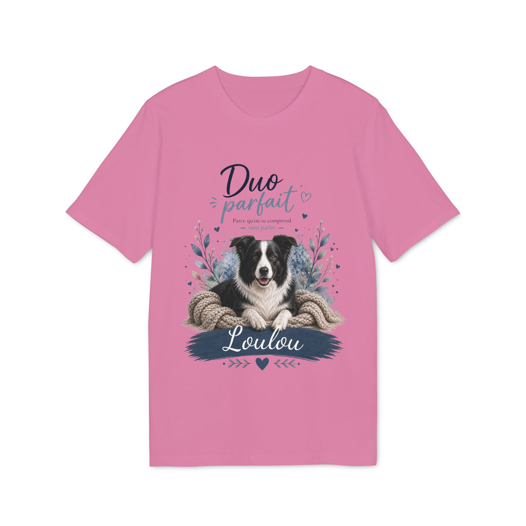 T-shirt Border Collie « Duo Parfait » personnalisable