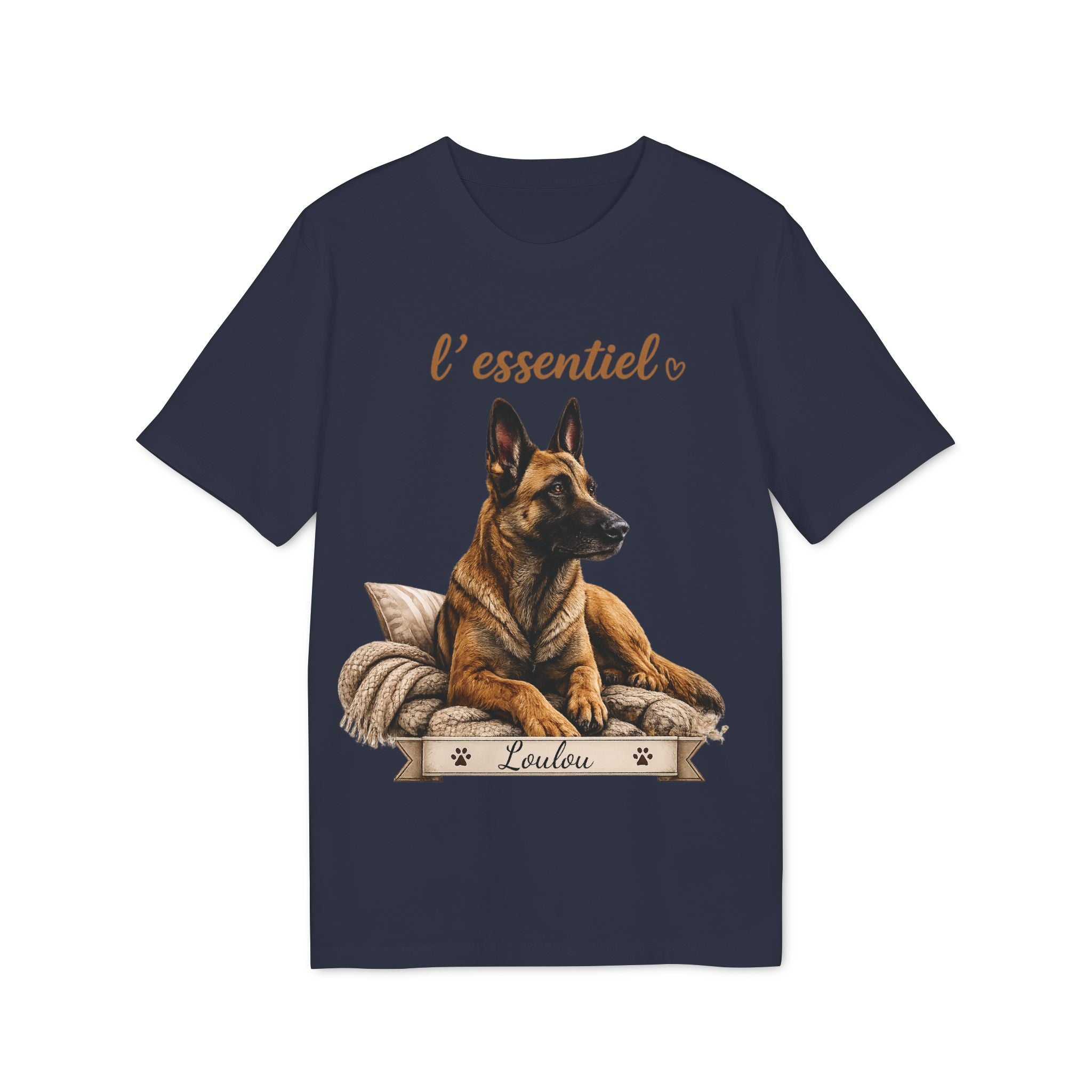 T-shirt Malinois « L’essentiel » Personnalisable