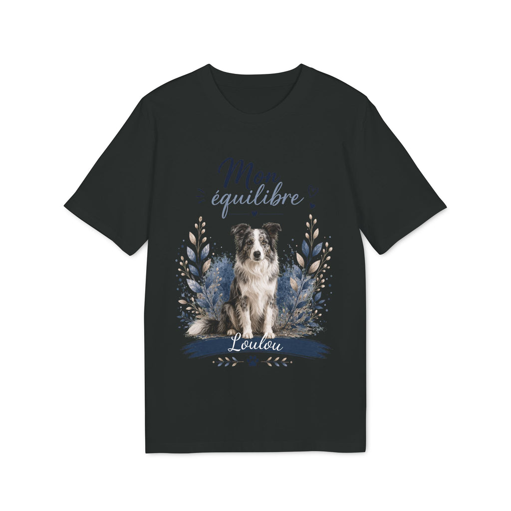 T-shirt Border Collie « Mon Équilibre » personnalisable