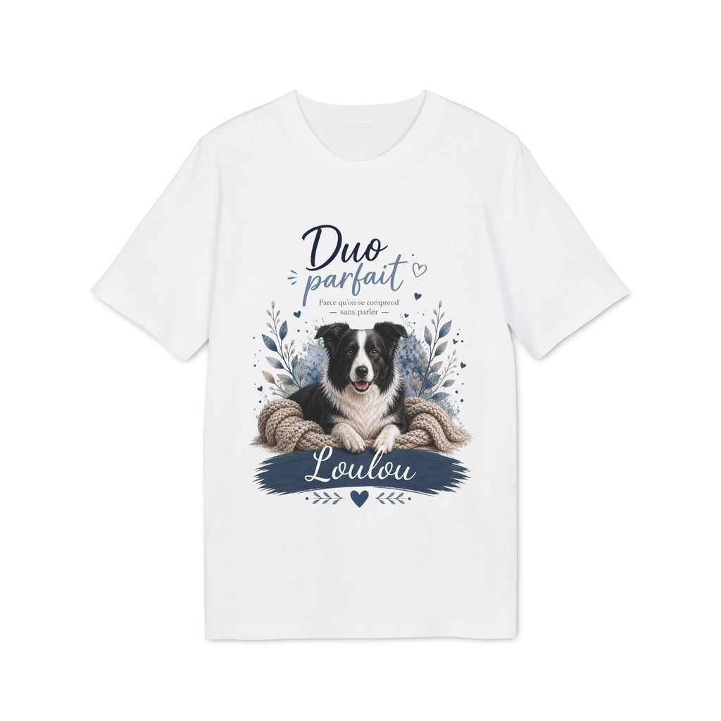 T-shirt Border Collie « Duo Parfait » personnalisable