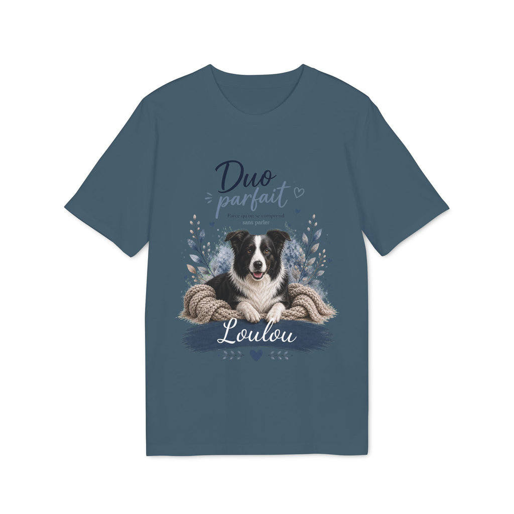 T-shirt Border Collie « Duo Parfait » personnalisable