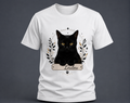 T-shirt chat noir - Personnalisable